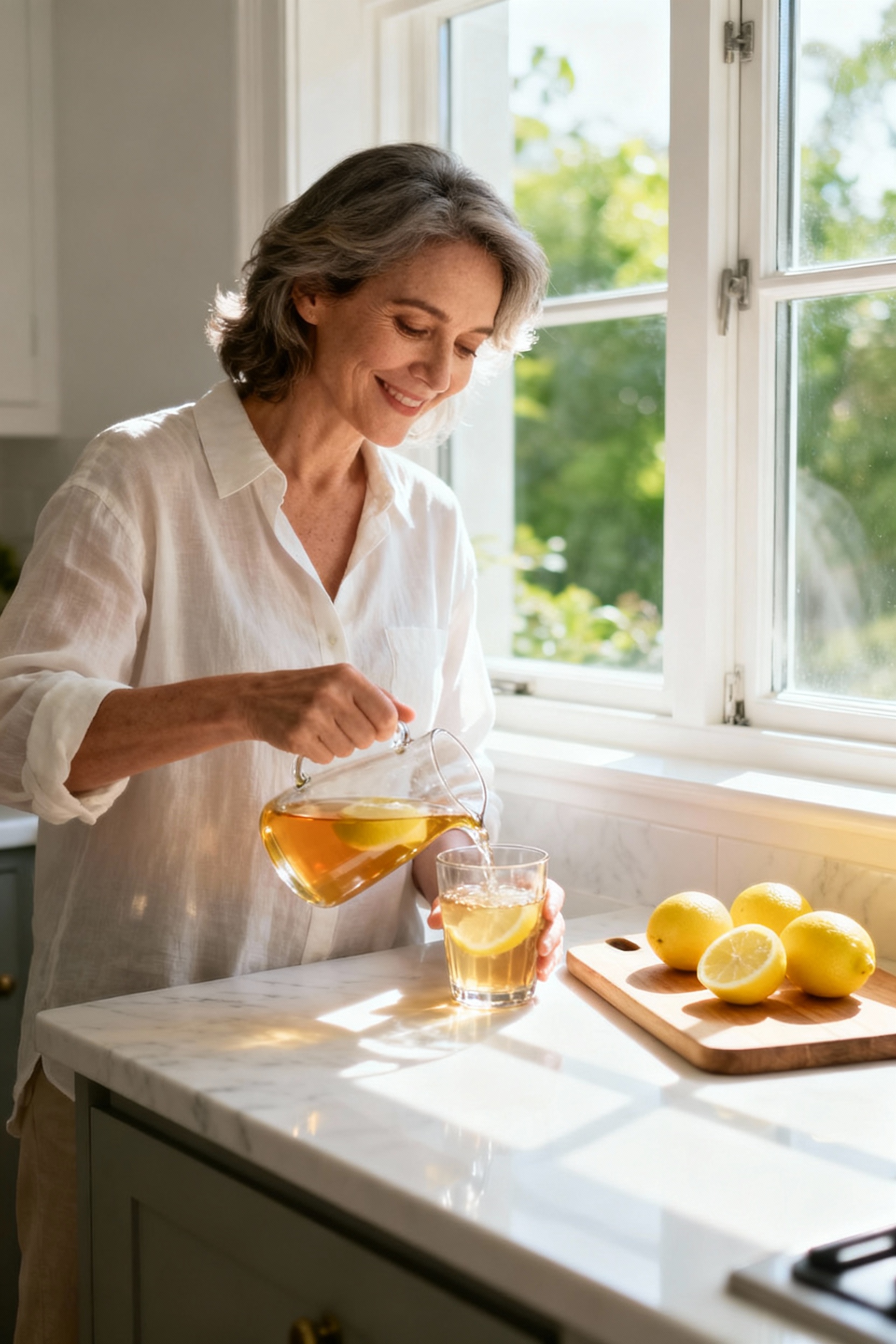 Person enjoying healthy anti-inflammatory lifestyle